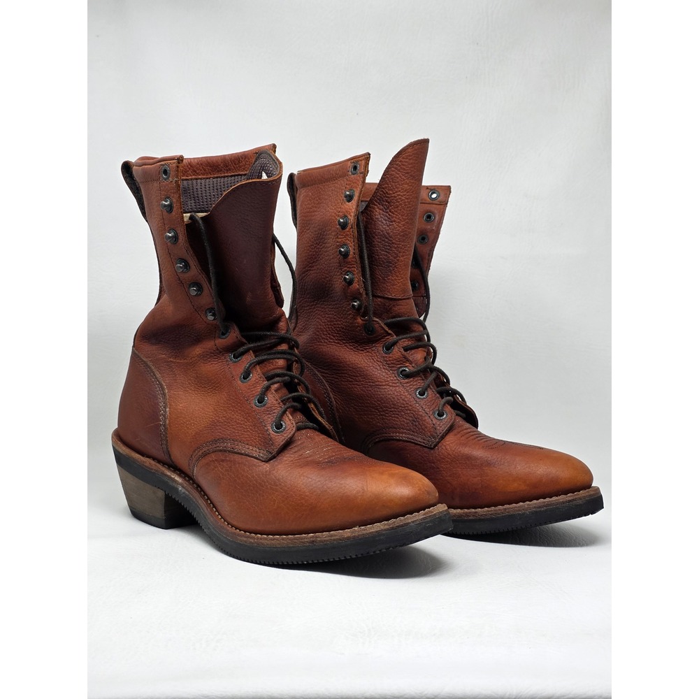 Rocky 2841 Mens Brown Leather Gore-Tex Waterproof Lace Up Logger Boots 11 M - Picture 2 of 13
